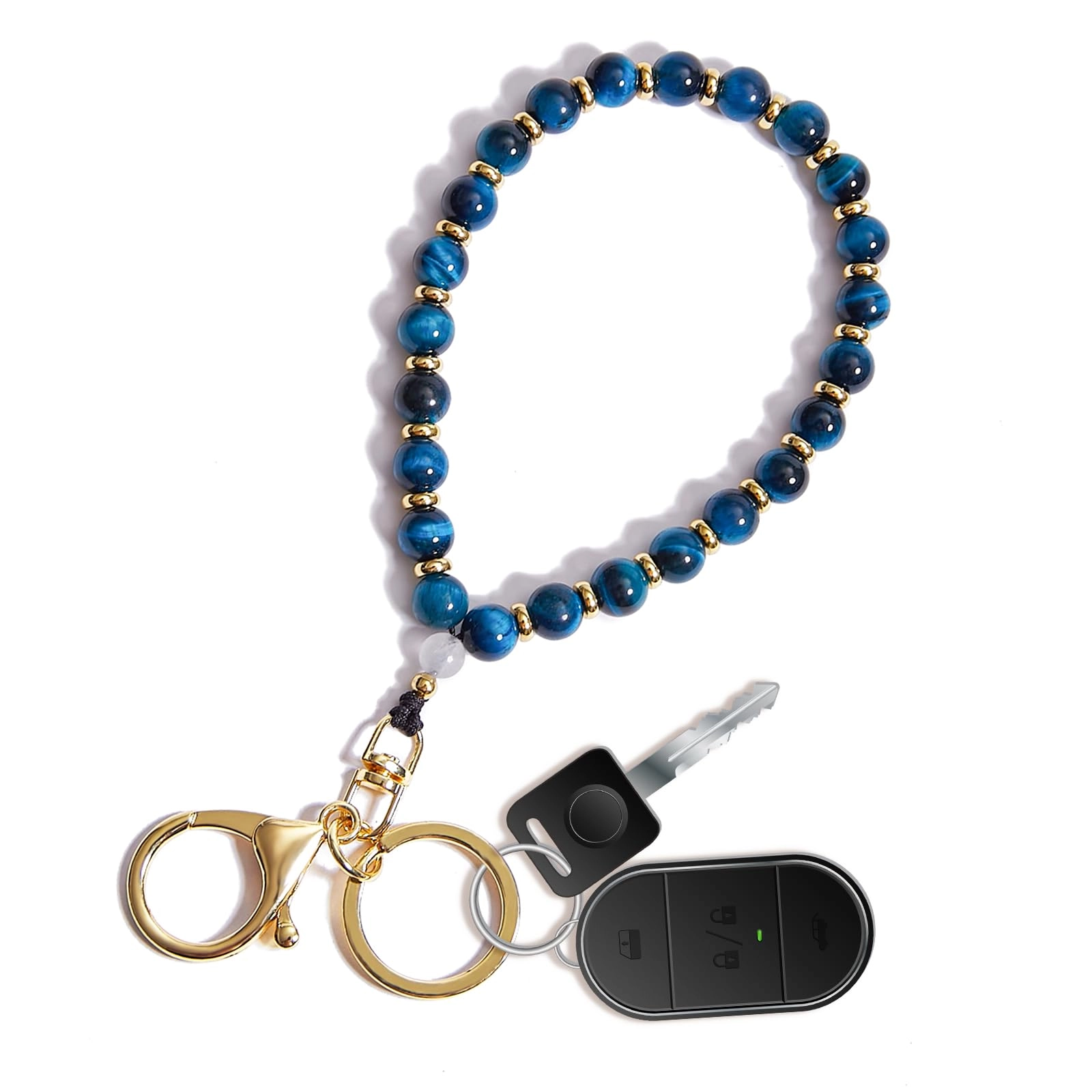 Beaded Keychain Wristlet - crystal keychain