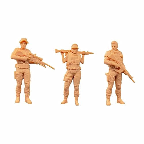 Figure Male and Female Military Soldier Model Miniature Scene GK - 1.0 Count 1/35