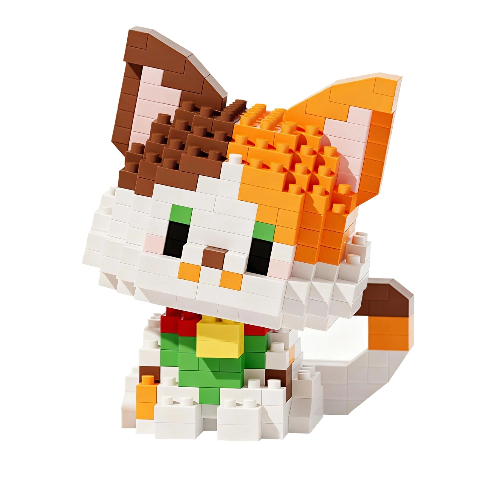 NOOLY Micro Animal Building Bricks - Calico Cat 1 pcs