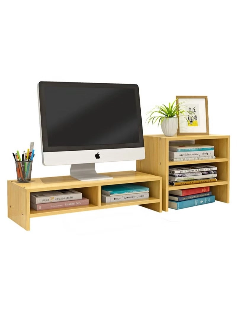 MIXDE Monitor Riser - Wooden 3-Tier
