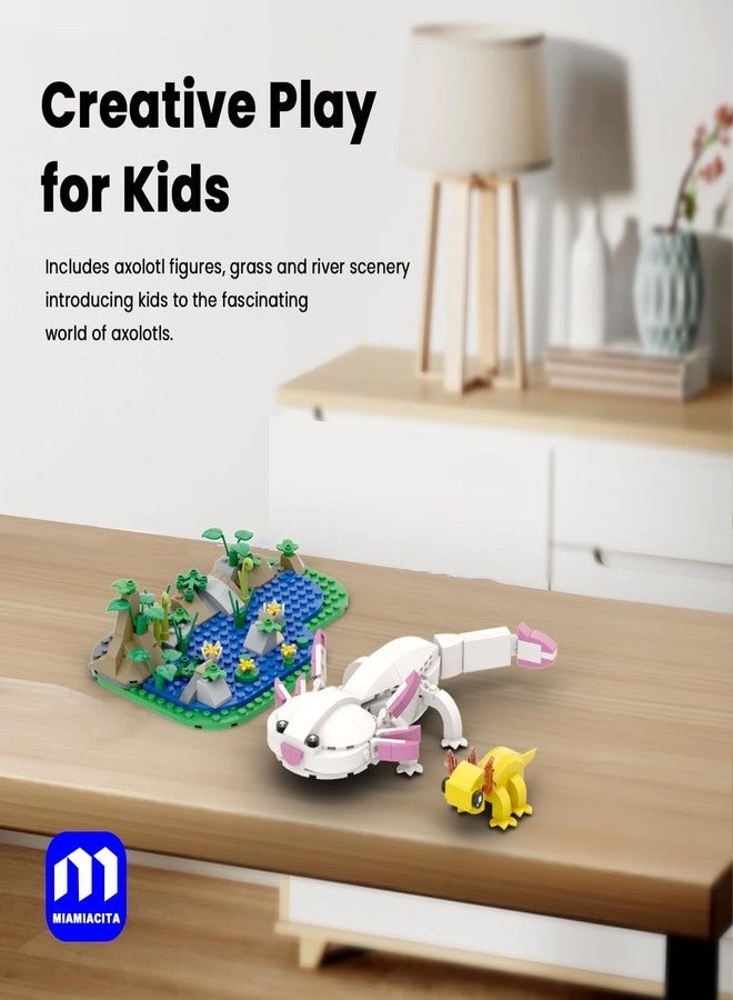 Axolotl - Toy Building Set Grass and River Scenery