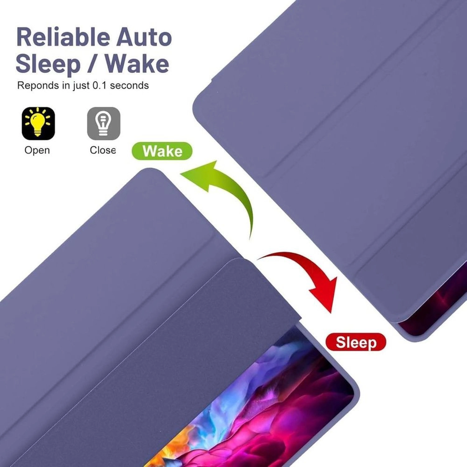 Tri-Fold Stand Case with Pen Slot for Samsung Galaxy Tab A9