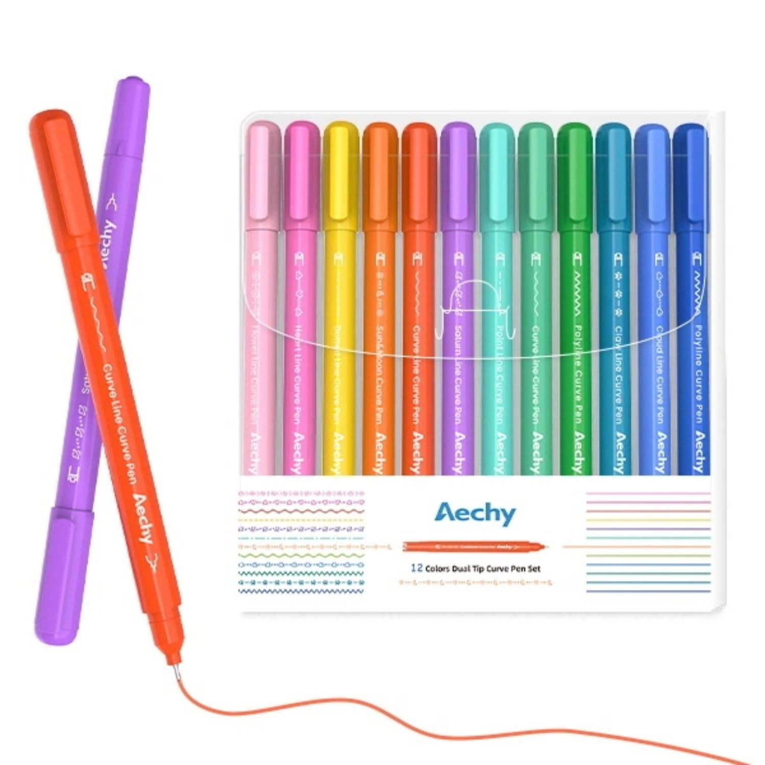 Dual Tip Markers - 12 Colors Dual Tip