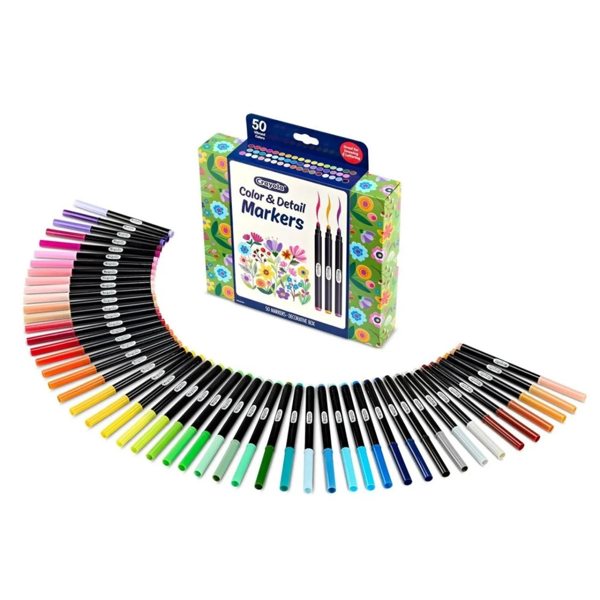 Crayola Color & Detail Marker Set - Multi Colour Graphic tips