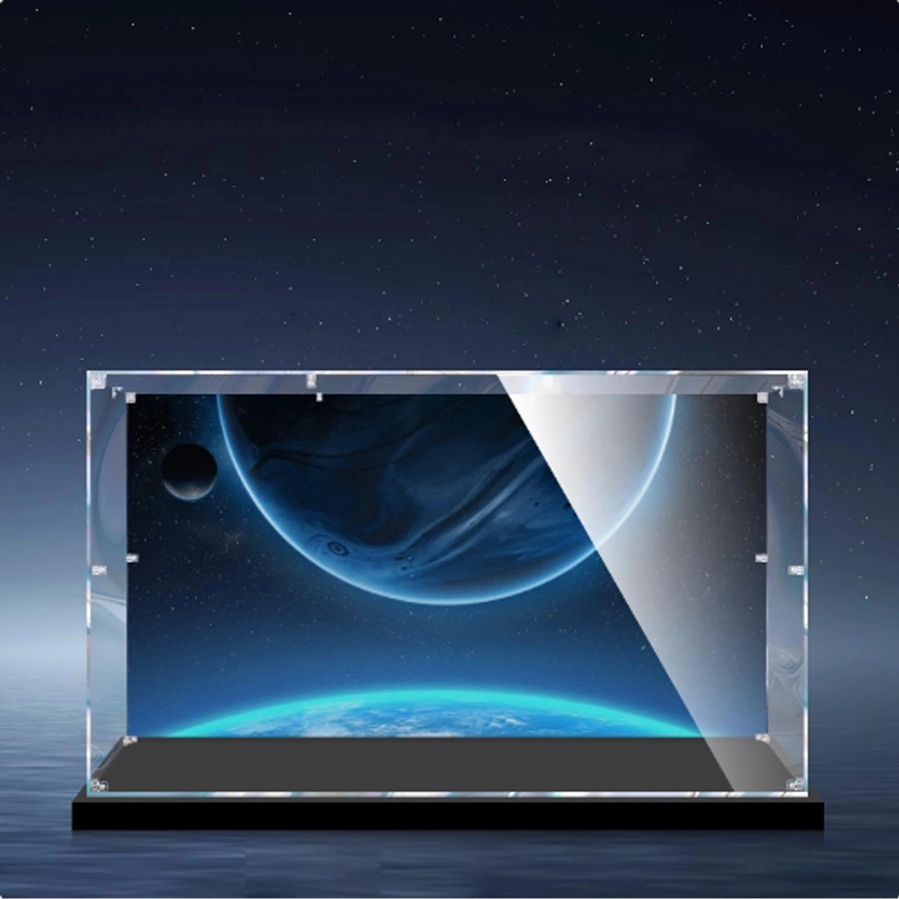 FEIRUBO 10283 Space Shuttle Display Box - Black Base+back Spray 60 x 40 x 40 cm