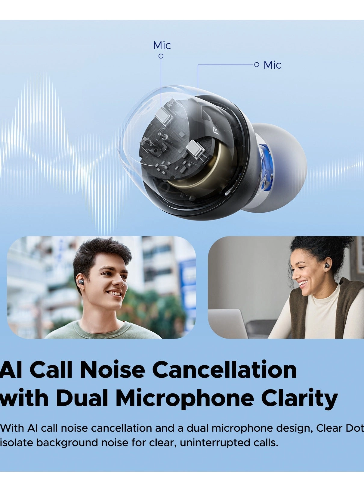 Clear Wireless Earbud