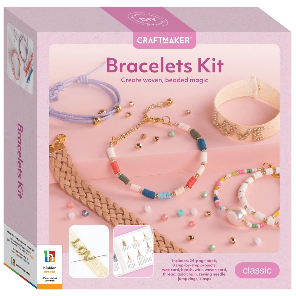 Hinkler Craft Maker Bracelets Kit - Suitable for 3 years & above