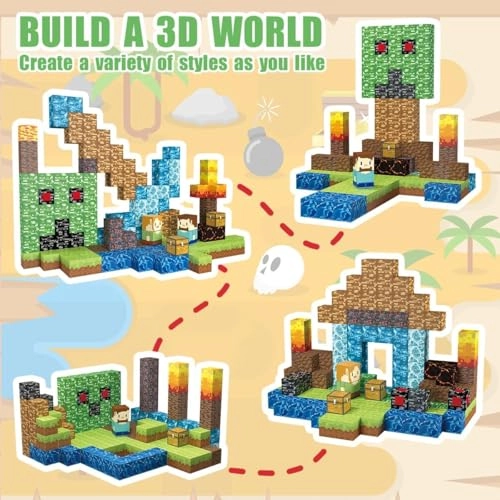 Magnetic Building Blocks - 160 pcs