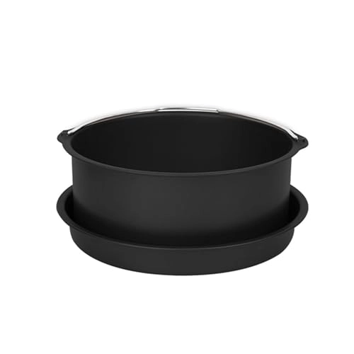 cake barrel + pizza pan - Metal 2 items