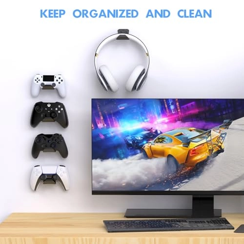 Controller Wall Mount Holder - PS5/PS4/Xbox/Switch