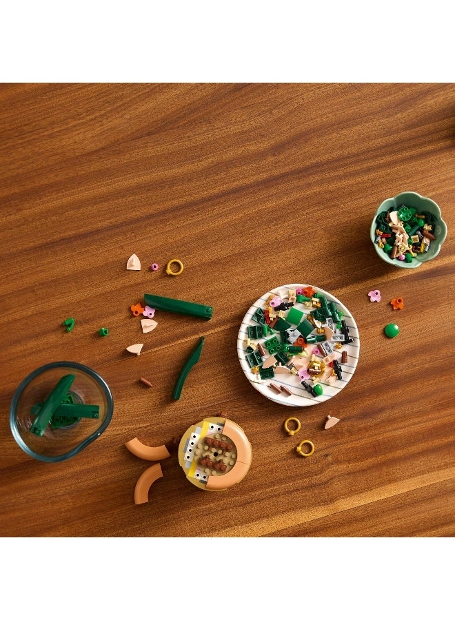 Botanicals Mini Orchid (10343) - Artificial Flowers Terracotta Pot