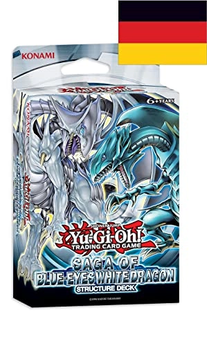 Structure Deck: Saga of Blue Eyes White Dragon - German 1st Edition + Ultra Pro Toploader