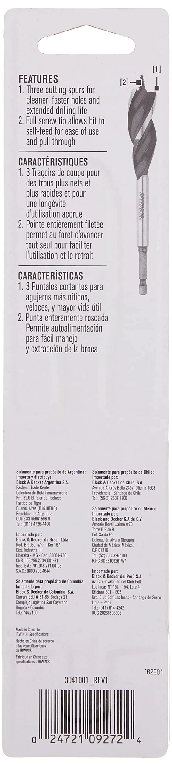 SPEEDBOR - 1/2"" X 6""