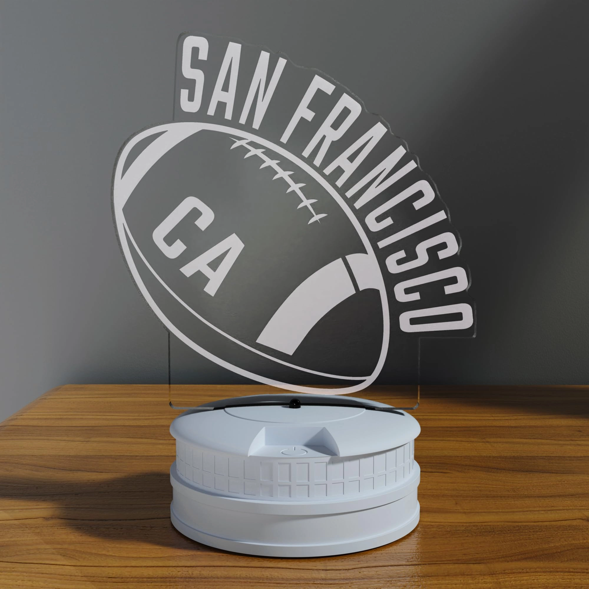 3D Football San Francisco Night Light - USB 16 Color