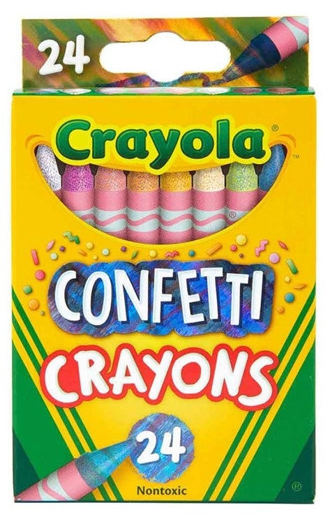 Crayola Confetti Crayons - 24 Pcs