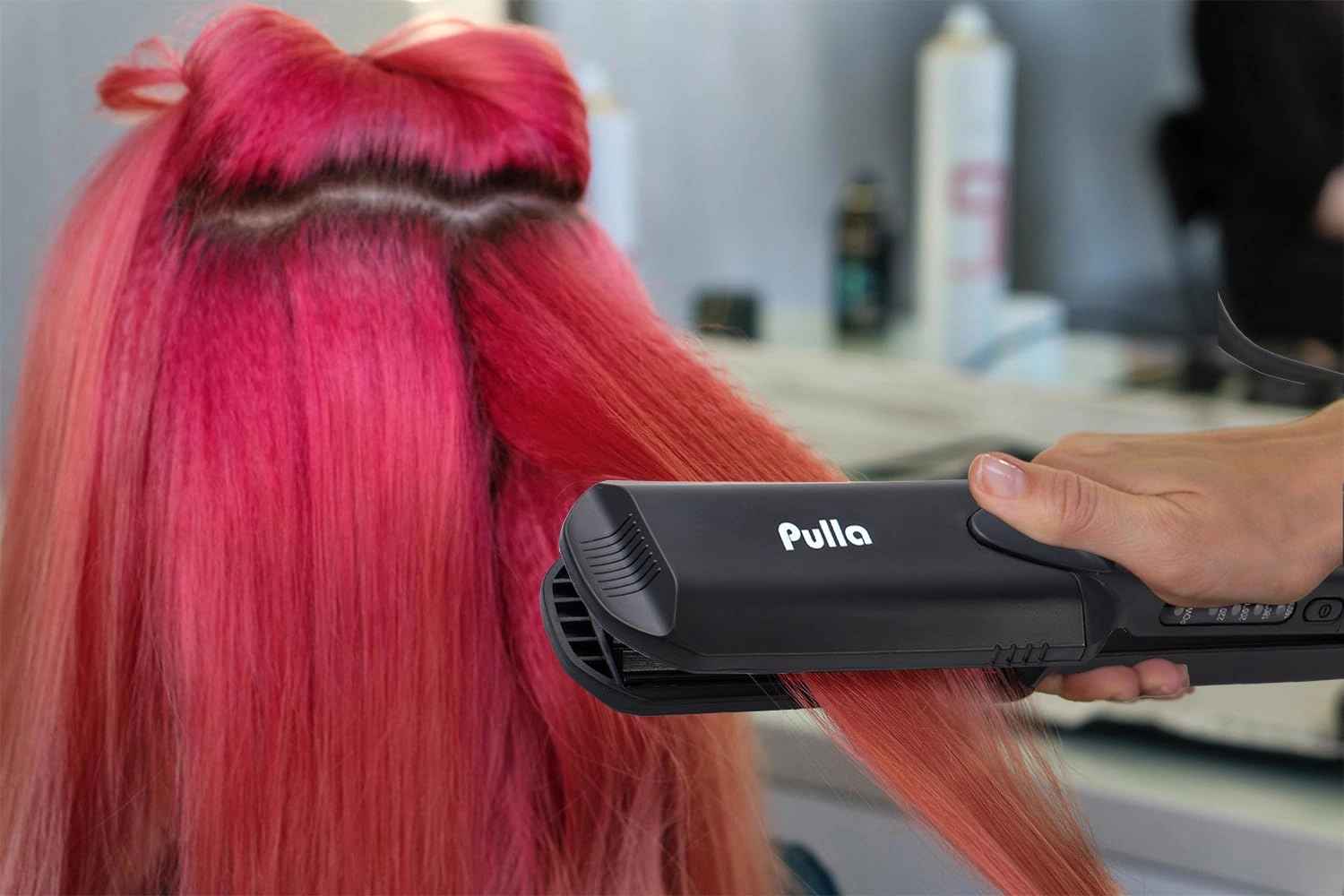 Hair Straightener and Crimper - 4 in 1 Tourmaline Ceramic Adjustable Temperature 320°F - 430°F