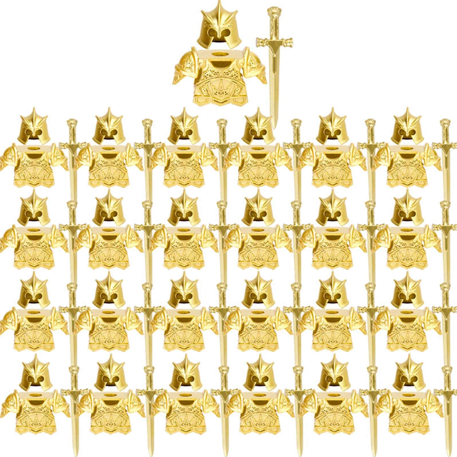 LootPop Mini knight figures armour accessories - 75 pieces