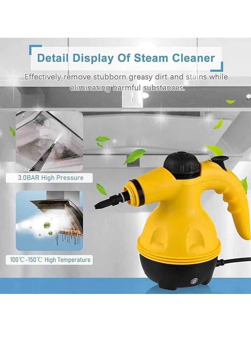 Portable Handheld Steam Cleaner - 3.0bar