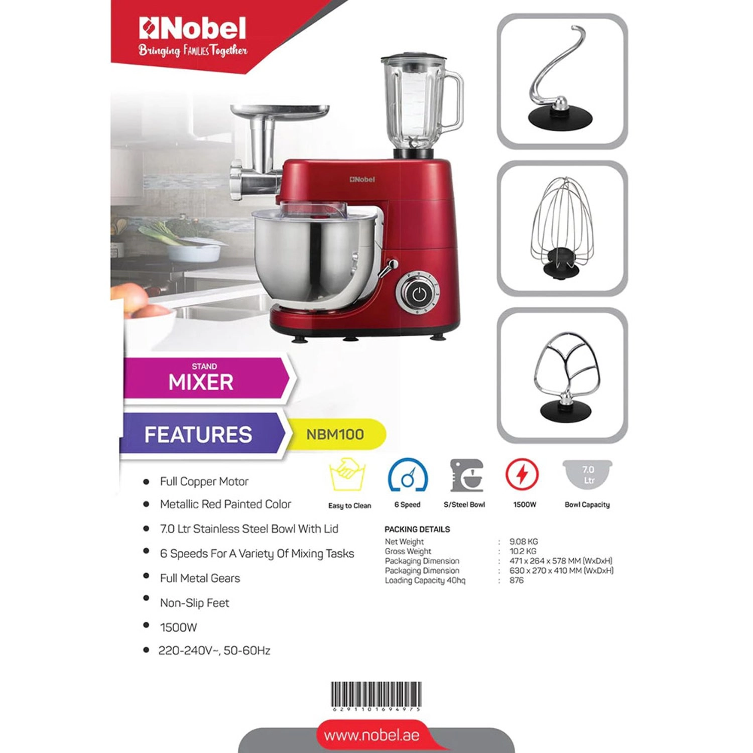 NBM100S - 7.0 Liter(s) 1500 Watt