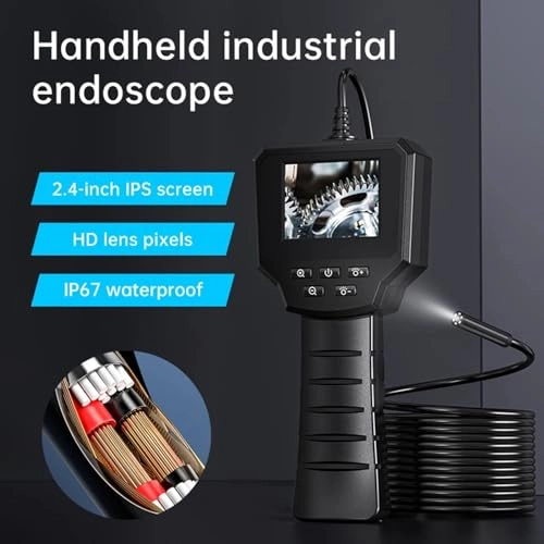 Handheld Industrial Endoscope Camera - 8mm 15m