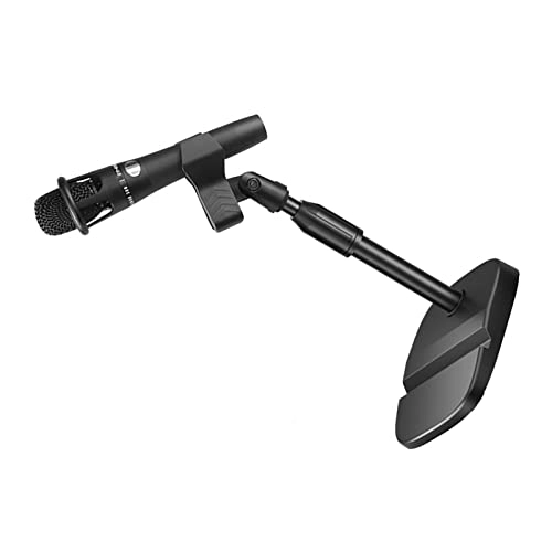 Desktop Microphone Stand - Bottle Mic Clip Adjustable Black