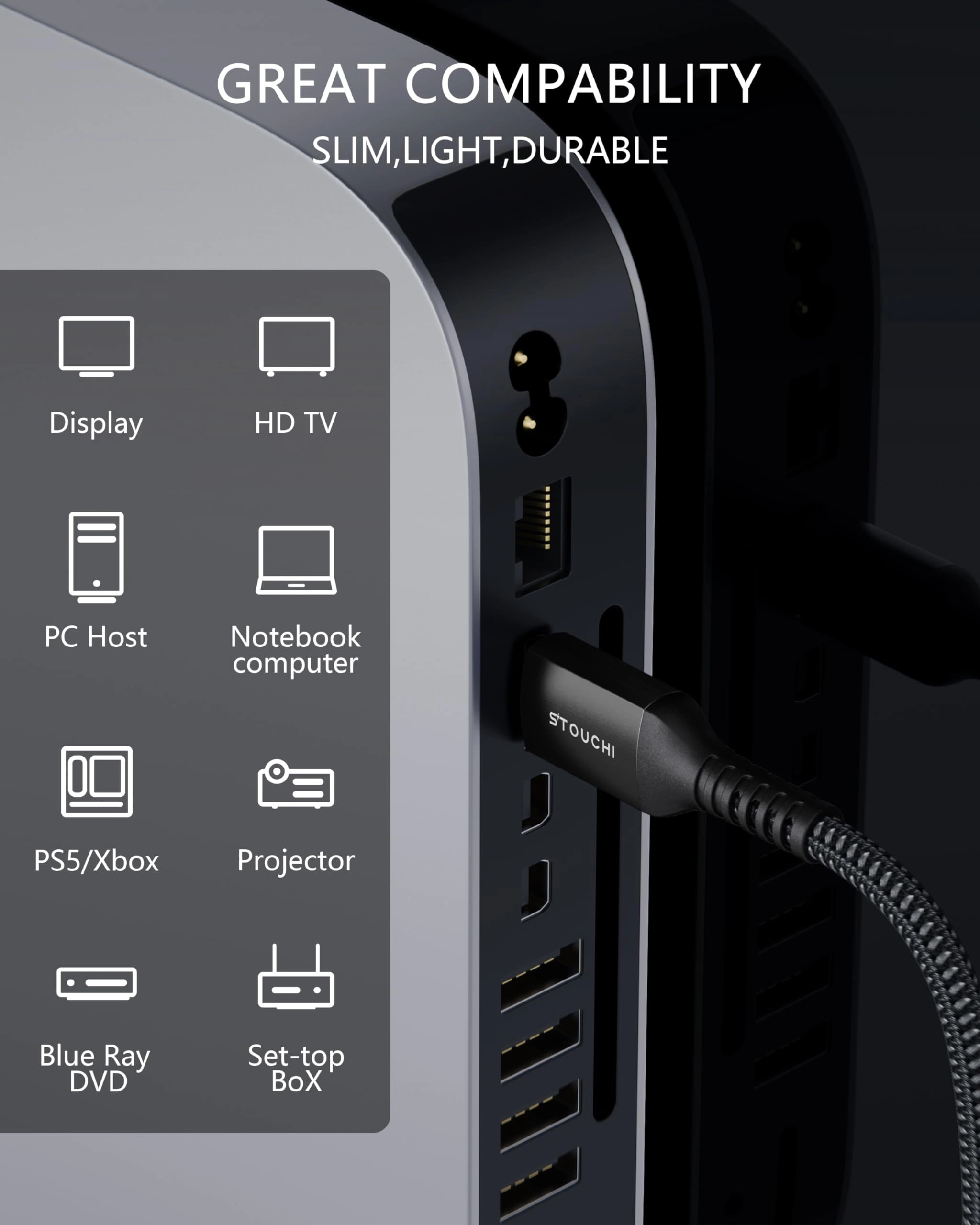 8K HDMI Cable 1.2m