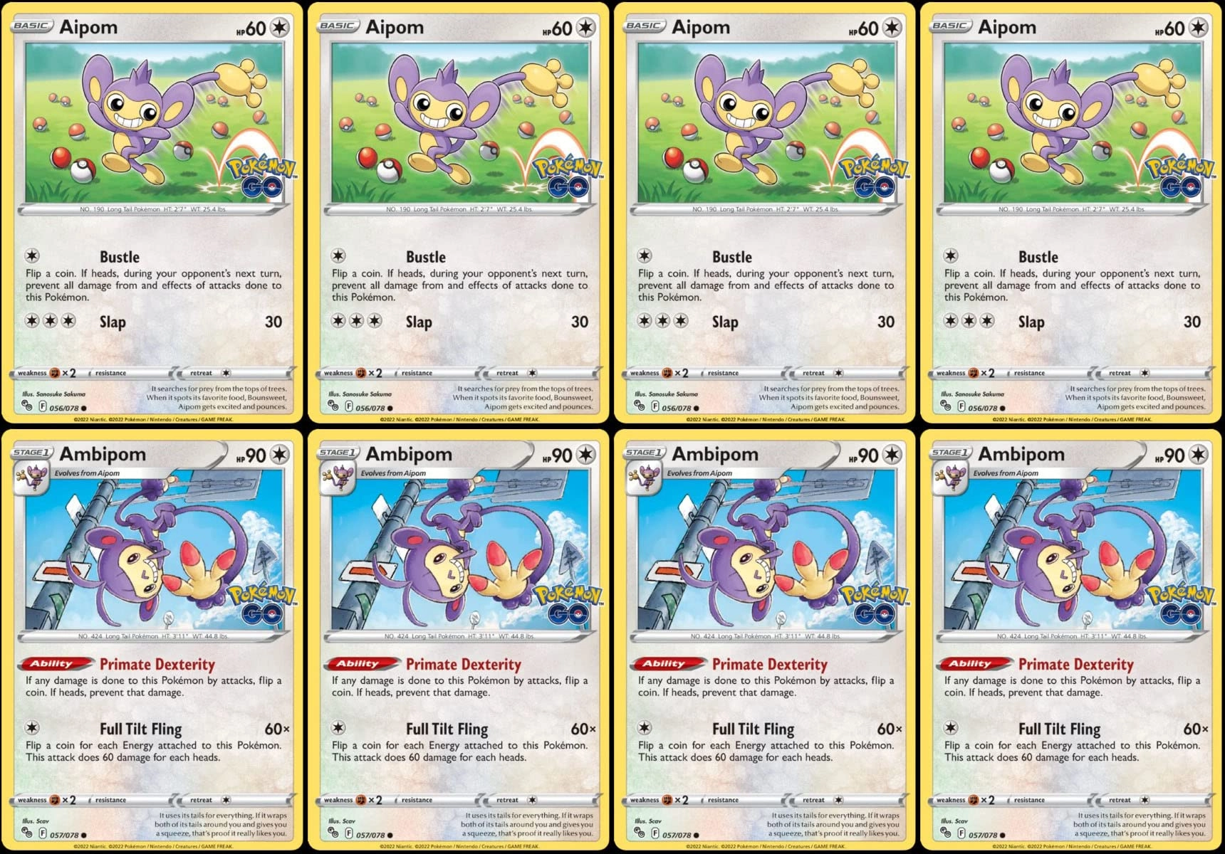 Pokémon Ambipom 057/078 - 8pcs