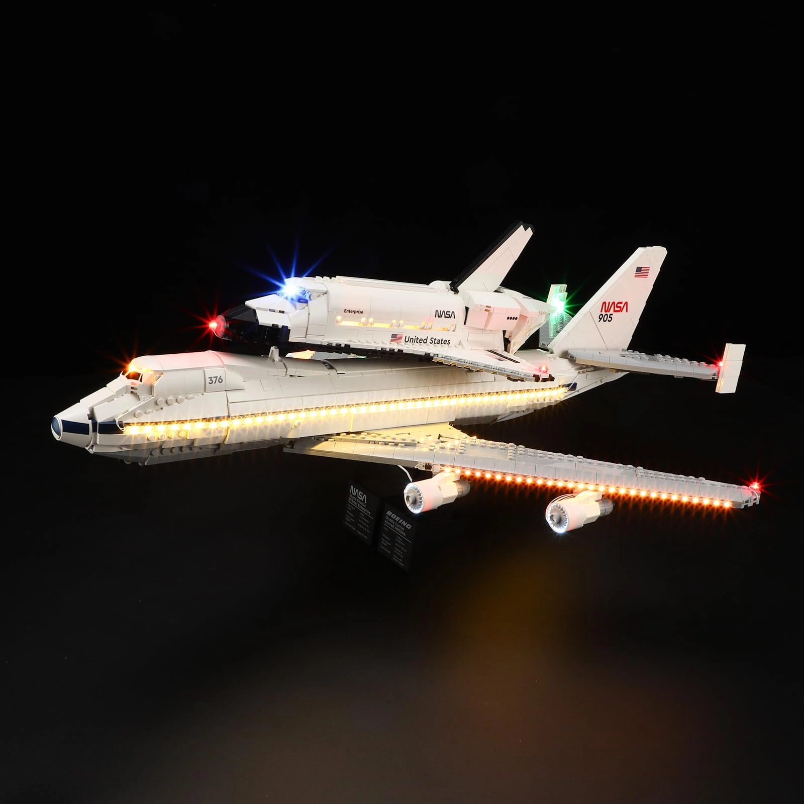 YEABRICKS LED Light for LEGO 10360 Icons The Shuttle Carrier Aircraft
