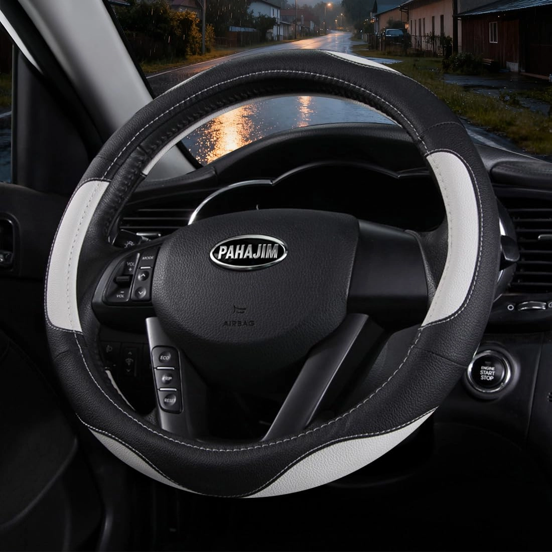 Leather Car Steering Wheel Covers