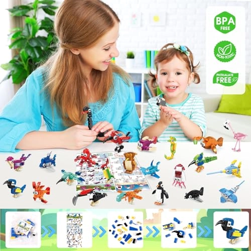 Mini Animal Building Blocks - 24 pcs