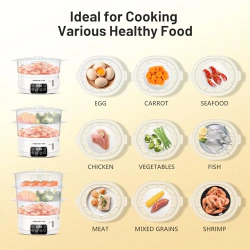 Electric Food Steamer - 13.7 Quarts