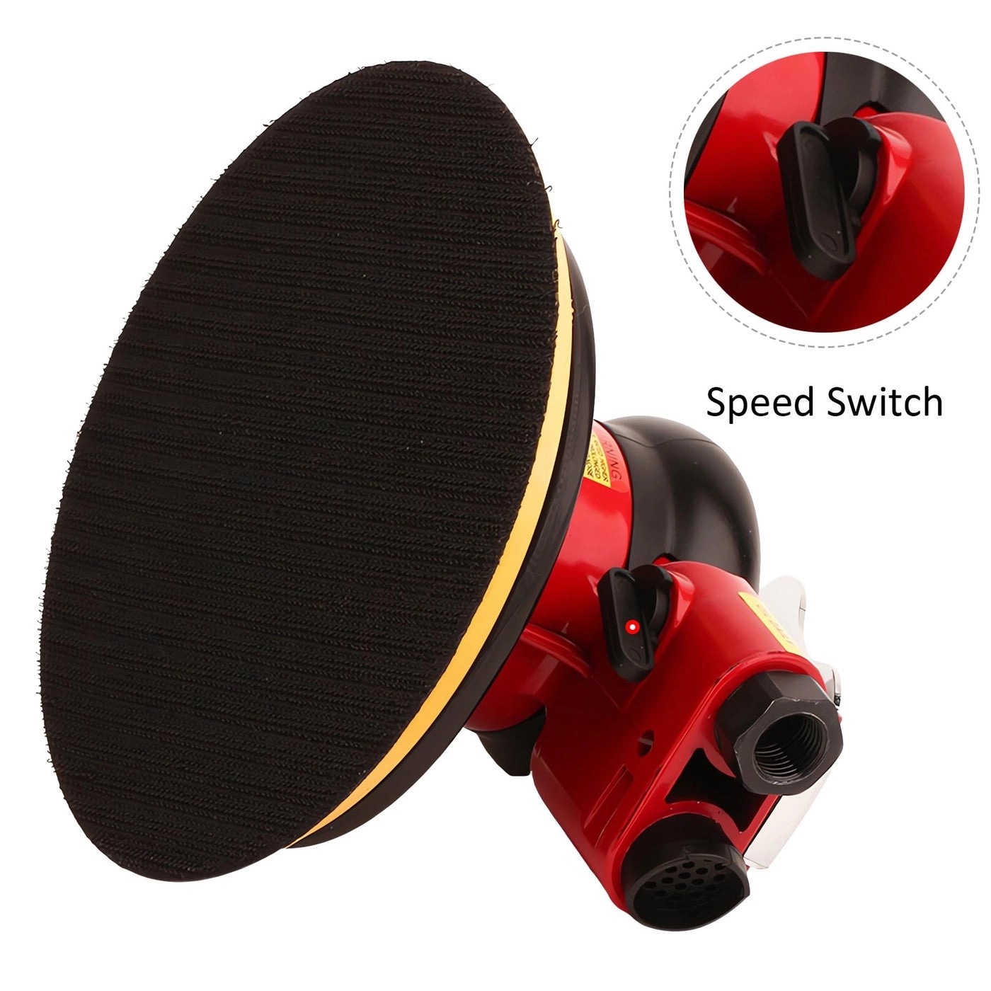 Random Orbital Palm Sander - Dual Action Pneumatic Low Vibration