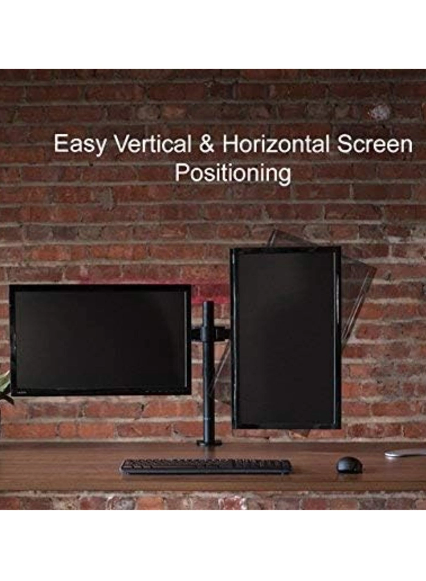 Dual Monitor Stand - 32 Inches 75x75/100x100mm