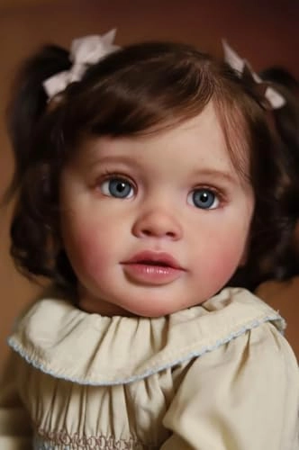 Pippa Reborn Baby Doll - 26 inch Cotton Vinyl Hand-rooted Curly Hair Ages 3+