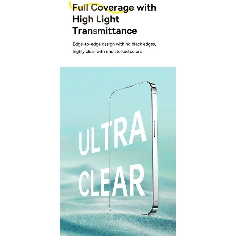 Clear HD Tempered Glass Screen Protector for iPhone 16 Pro Max