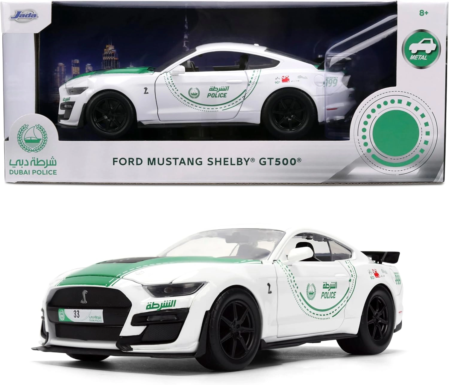 Jada Dubai Police Ford Mustang 2020 - 1:24