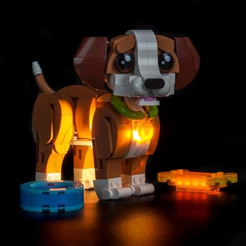Light kit Compatible with 31382 Cute Animals: Playful Puppy Dog - LED USB