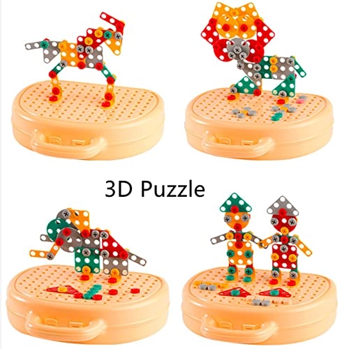 Kids Drill Toy Set - Yellow Puppy 204 pcs