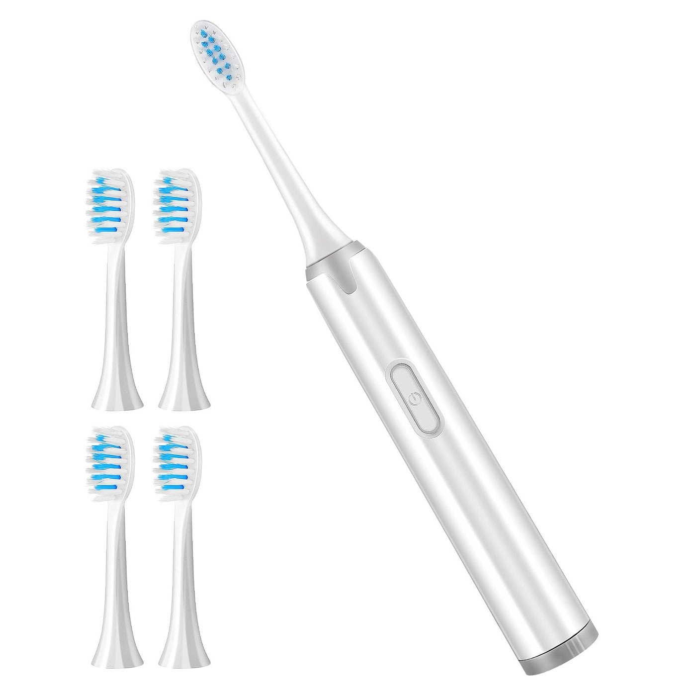 434A10Y582XD74X - Battery Powered 5 x Toothbrush Heads White
