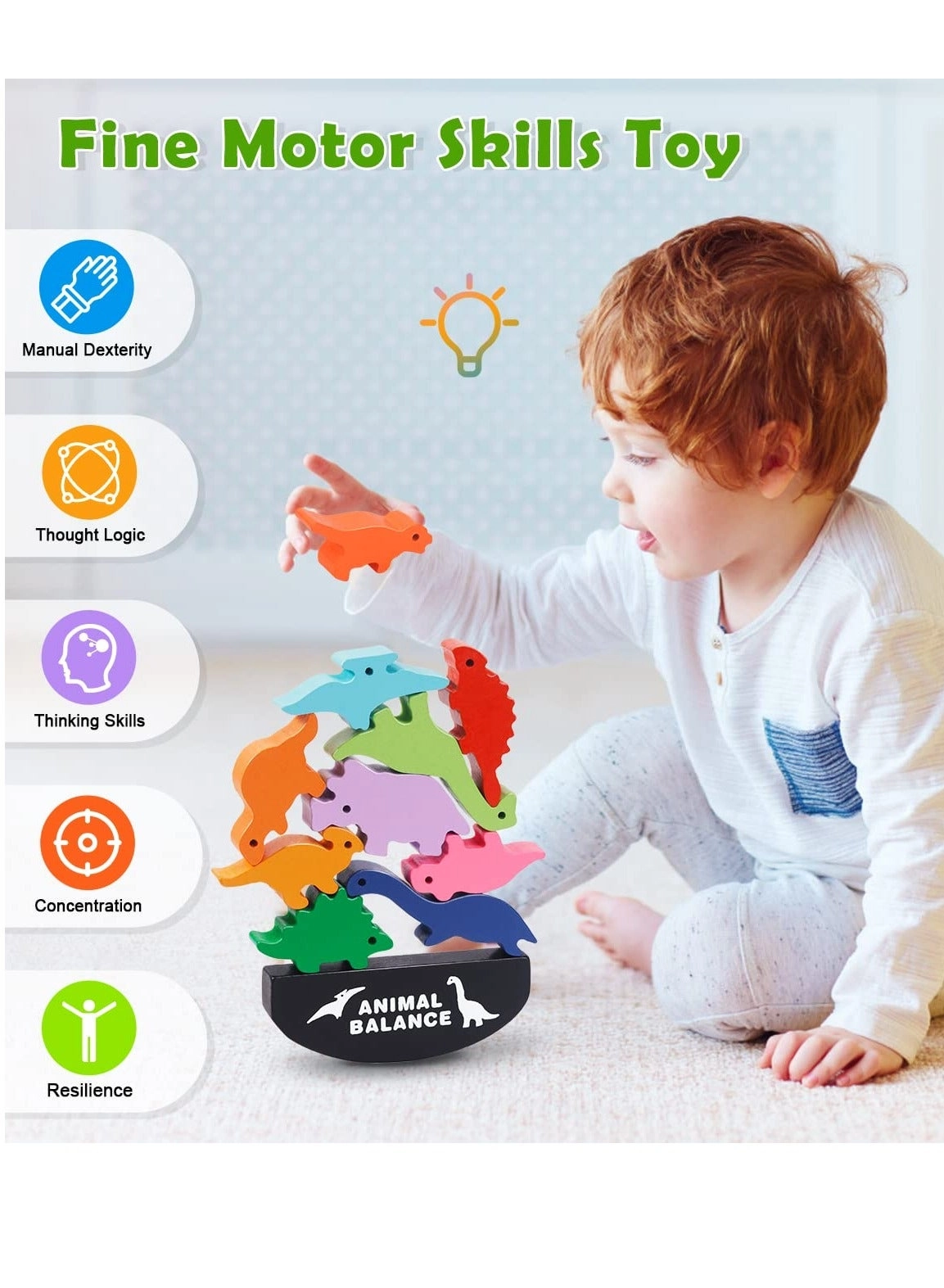 Wooden Stacking Toddler Toys - 2+ Years