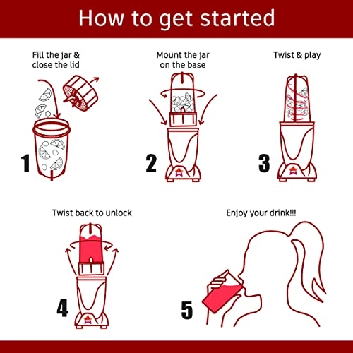 Nutri-blend BOLT - 500ml 300ml 600 watts