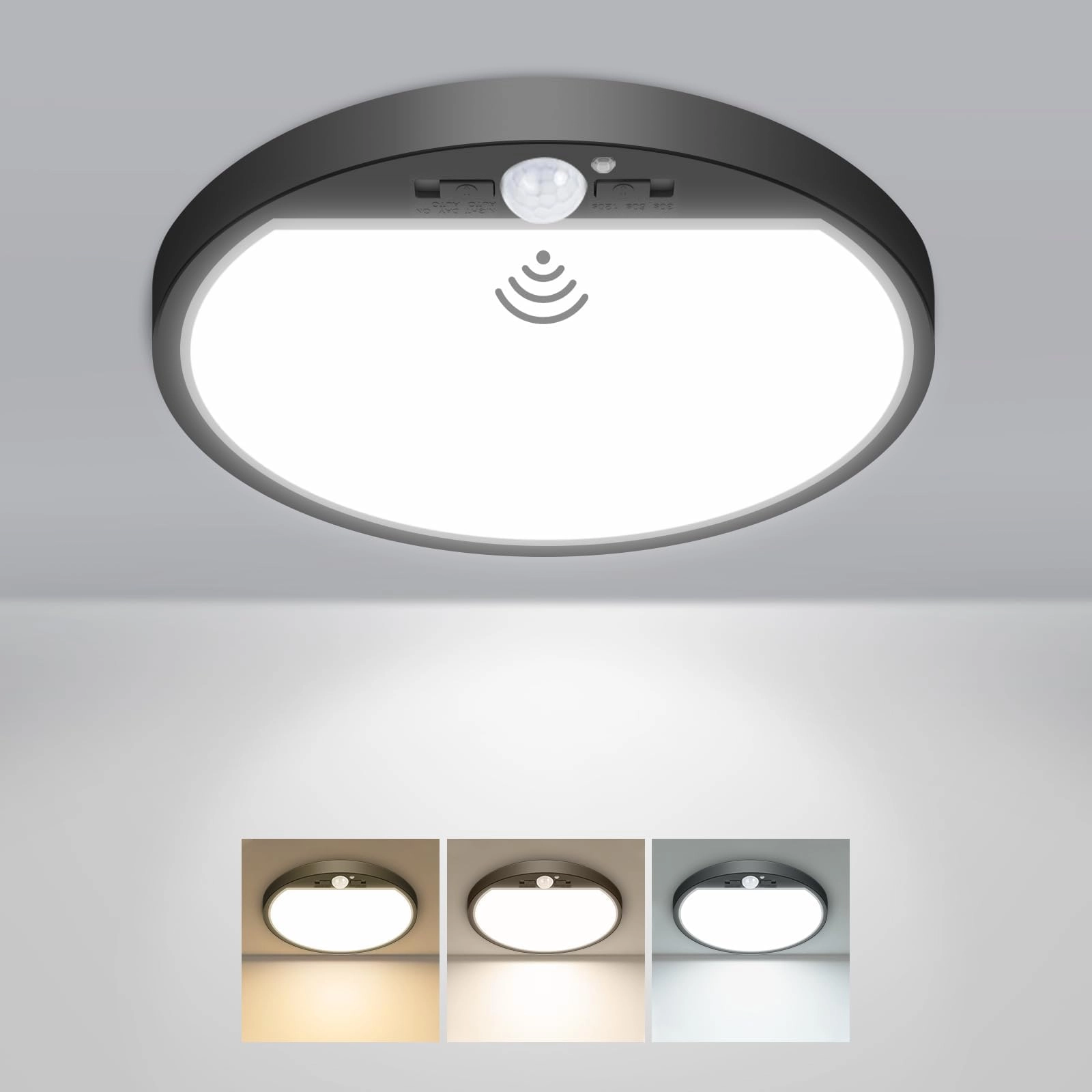 slochi LED Ceiling Light with Motion Sensor - 3000K/4000K/6500K