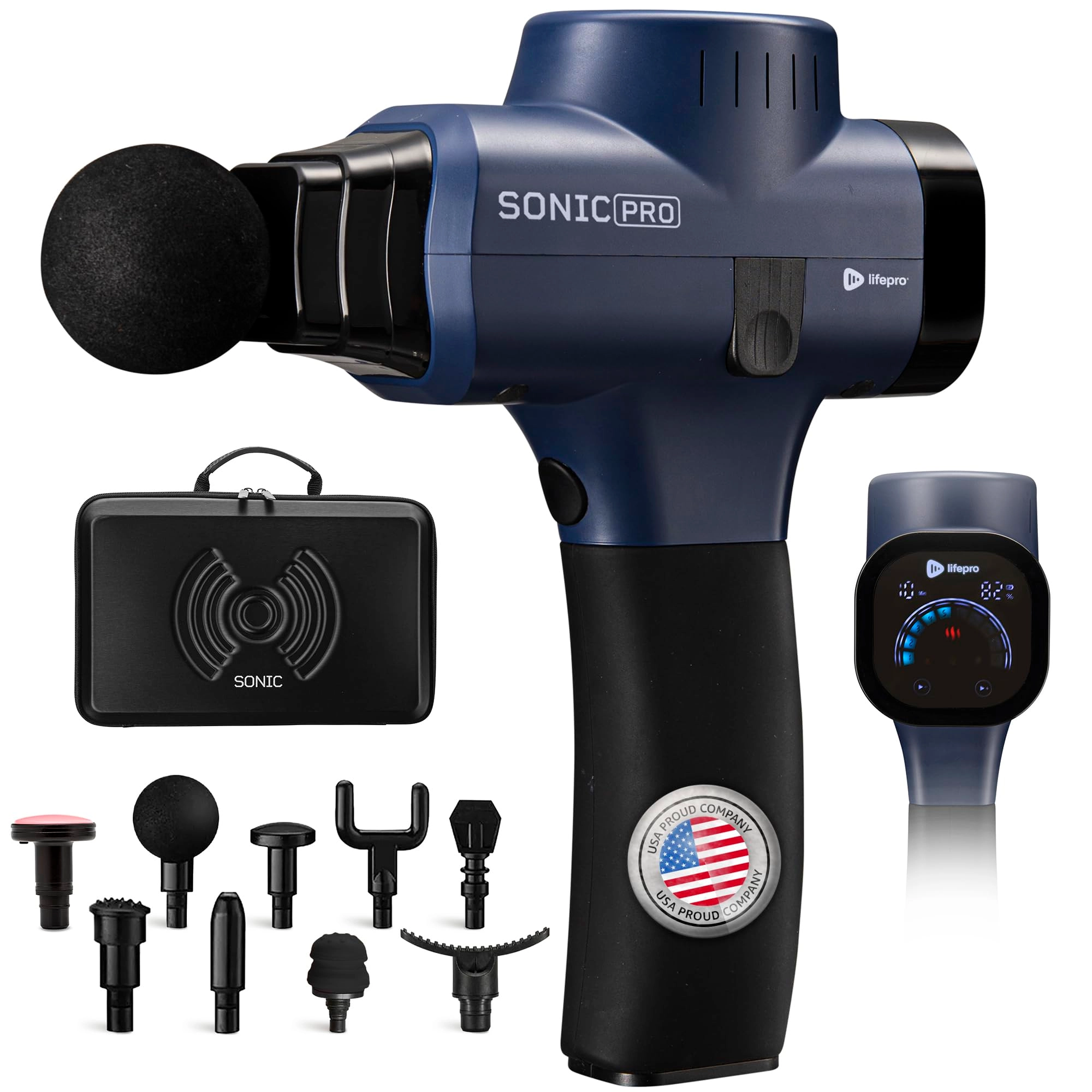 LifePro Sonic Pro Massage Gun - 10 Speeds