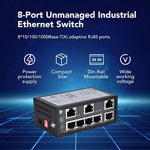 8*10/100/1000 Base-T(X) 8-ports