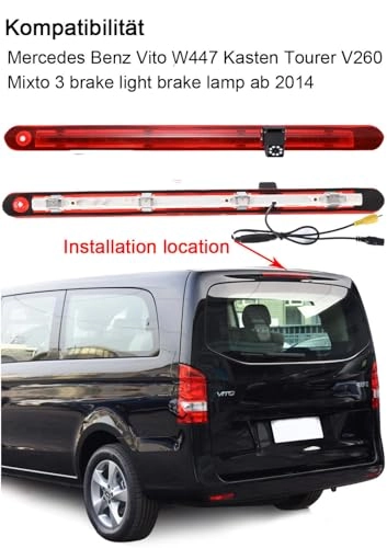 brake light camera - Night vision 1280 x 720 pixels