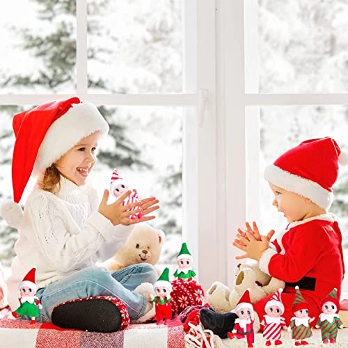 Elf Doll - Pack of 2 11 cm Candy stripe skirt