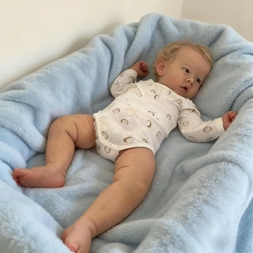 Liam Reborn Baby Doll - 20 inch Vinyl Boy Blonde Hair Ages 3+