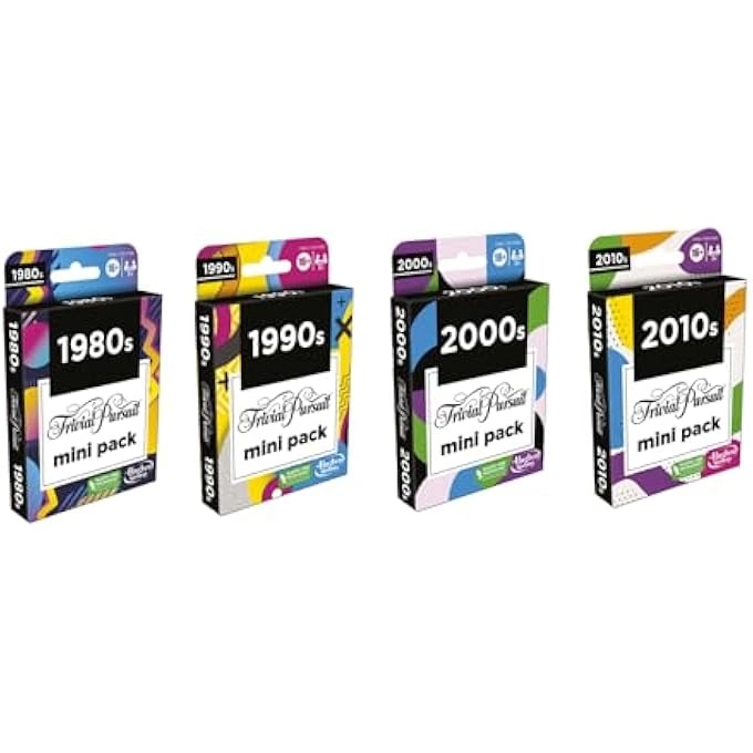 TRIVIAL PURSUIT MINI PACKS - MULTIPACK 4 Games