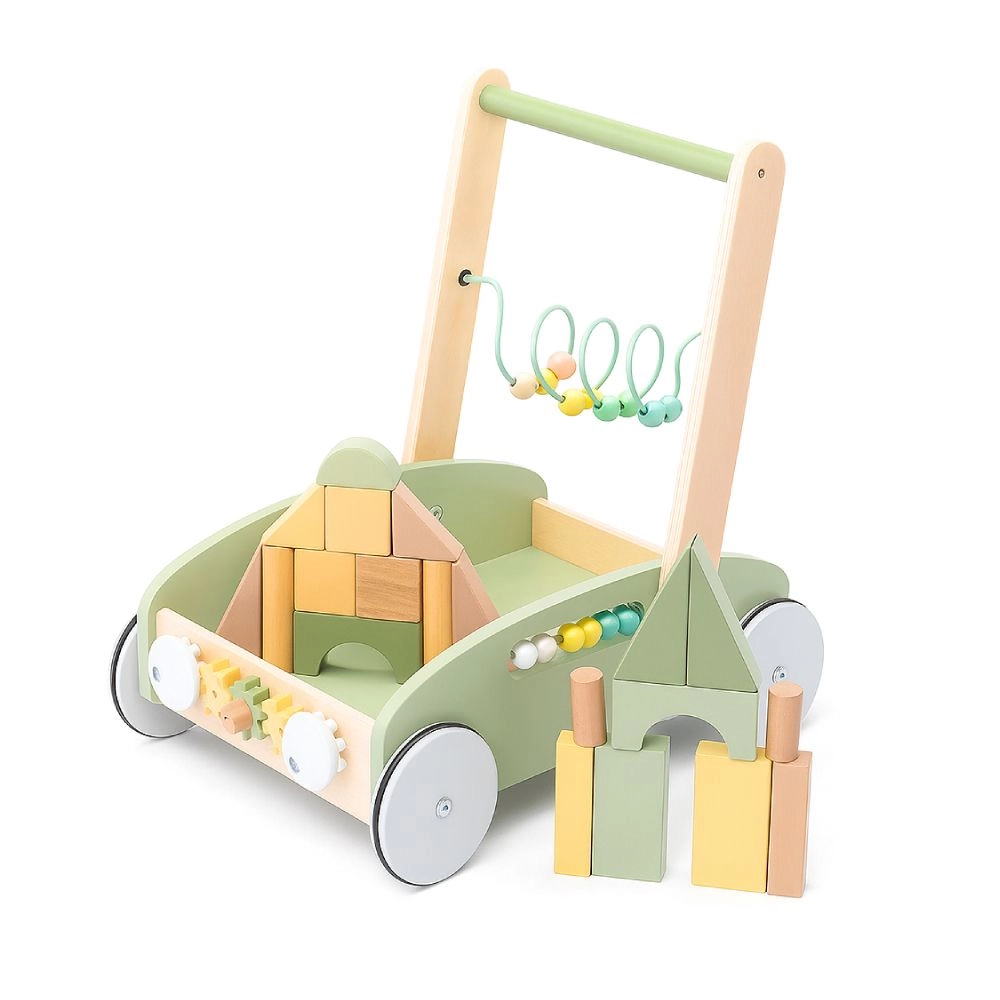 Enzo Wooden Baby Walker - 5-in-1 Activity Center