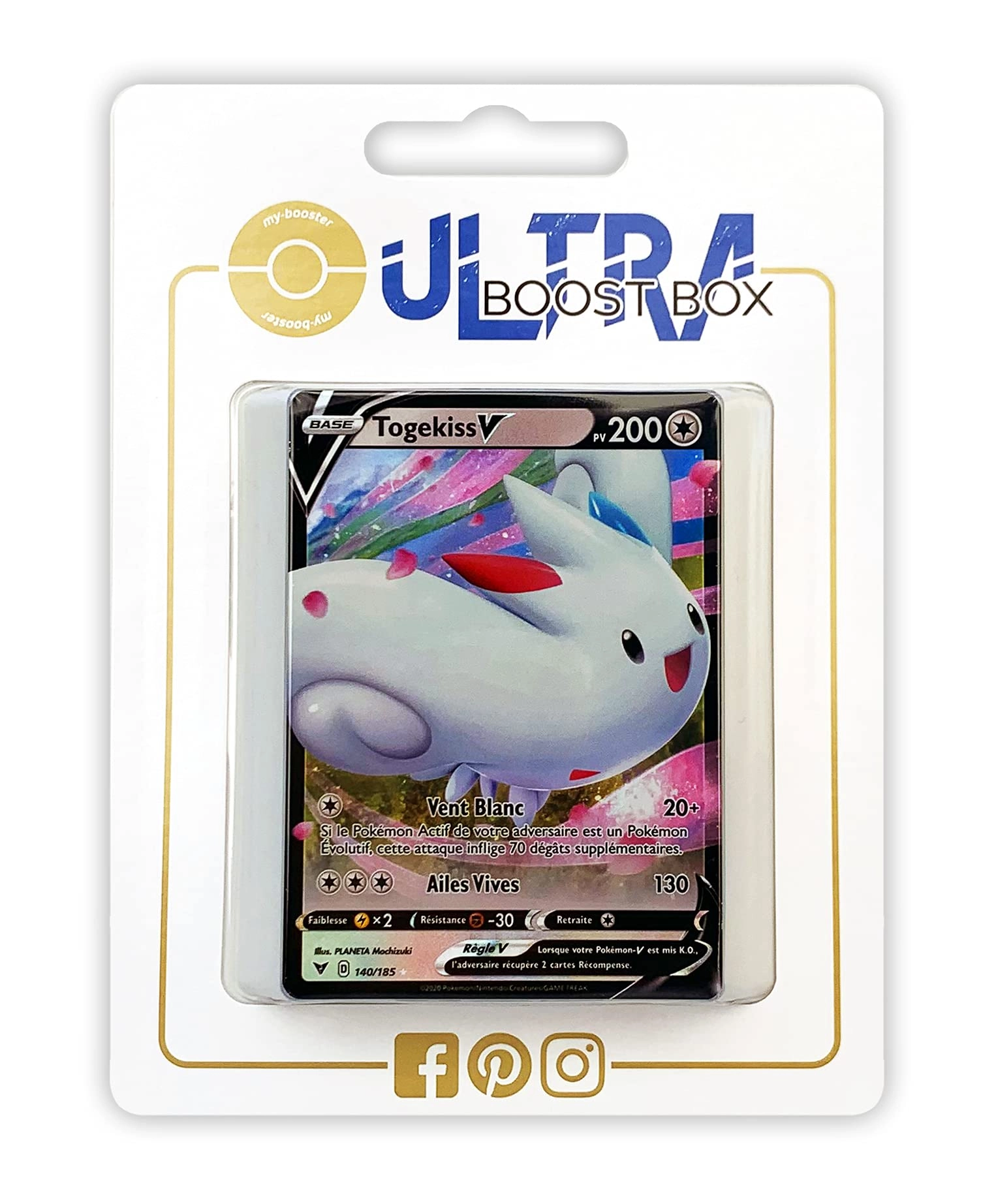 my-booster Pokémon Ultraboost 2-SWSH04-FR-140 - French 10pcs